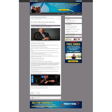 Jim Rohn Motivational Speaker | PDF