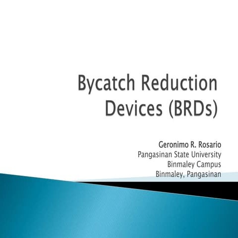 Bycatch Reduction Devices