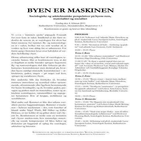 Byen er maskinen