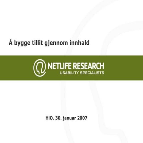 Å bygge tillit gjennom innhald