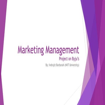Byjus Marketing Strategy (Project)