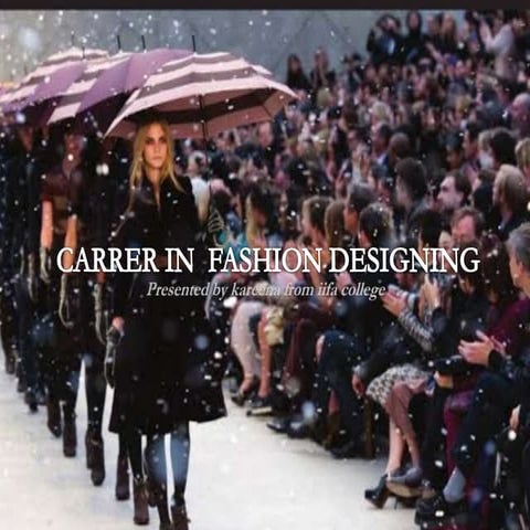  career in fashion designing
