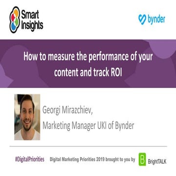 How To Measure The Performance Of Your Content And Track ROI