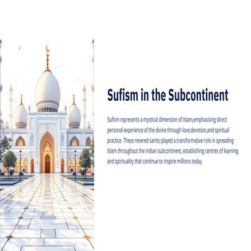 The Spiritual Legacy of Sufism in the Indian Subcontinent: Saints and ...