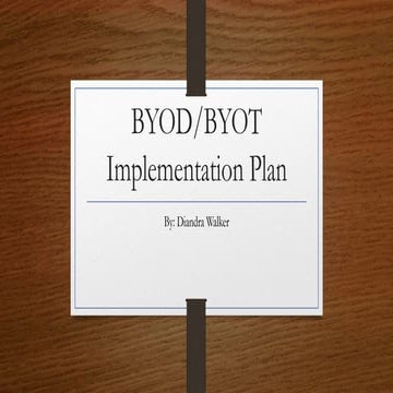 Byod implementation plan