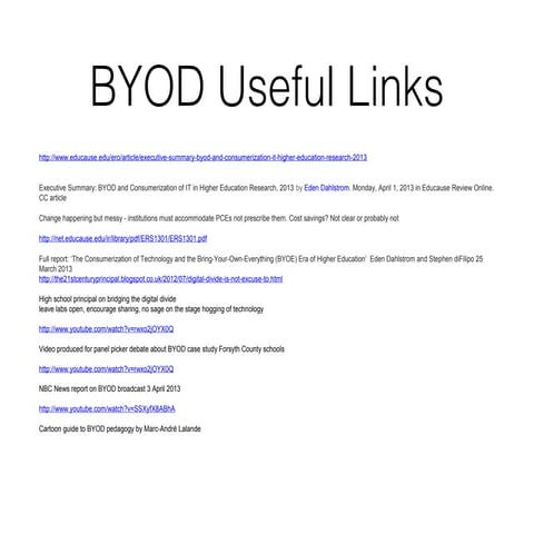 Byod links