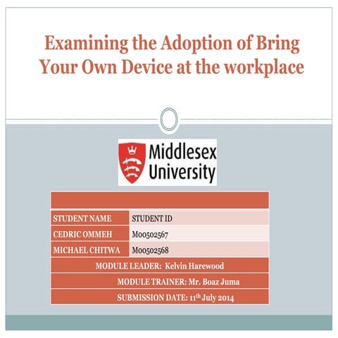 BYOD (Bring Your Own Device)
