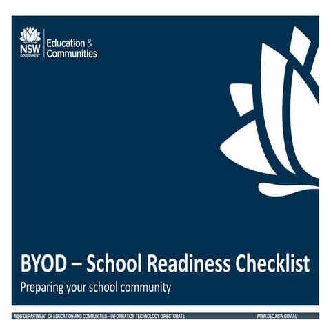 NSWDEC BYOD Checklist