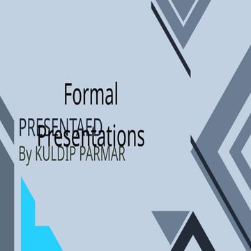 Mastering Formal Presentations: Planning, Delivery, and Confidence ...