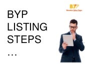 Byp listing steps