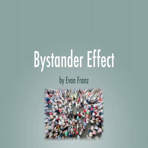 Bystander effect