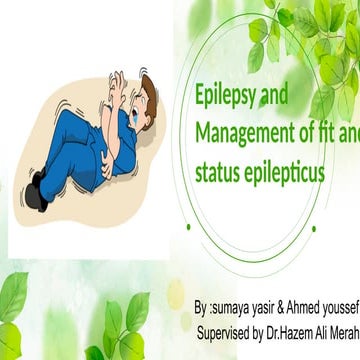 Epilepsy & its management | PPT