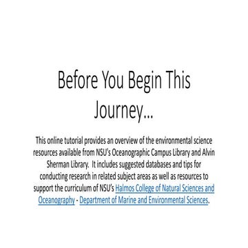 Introduction to Razor's Research Environmental Science Program Byte | PPT