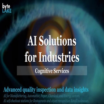 Advanced Quality Inspection and Data Insights (Artificial Intelligence)