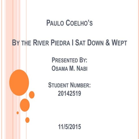 By the river piedra i sat down and wept | PPT