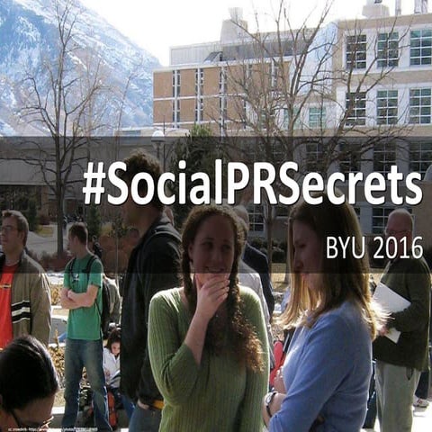 2016 Social PR Secrets, Trends and Faves 