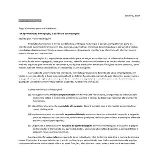 Bz 1   o aprendizado em equipe, a e...