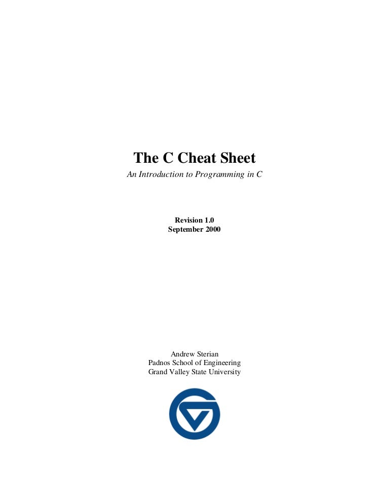 C cheat sheet