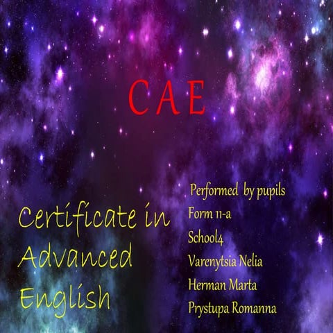 What is CAE?