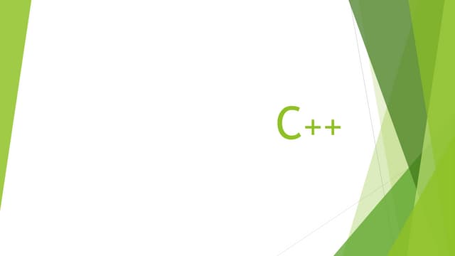Tutorial C++ | PPTX