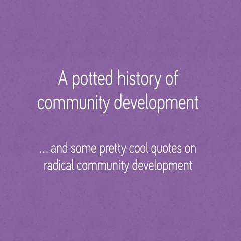 c.school January 2015 - community development presentation