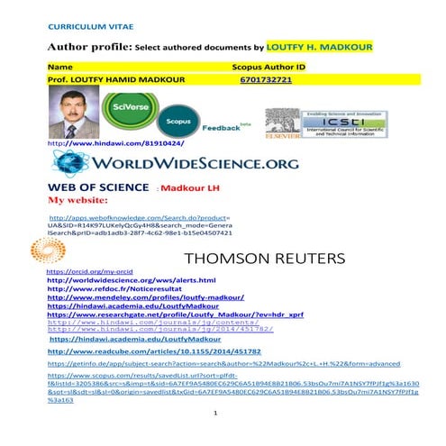 Professor Loutfy Hamid Madkour 