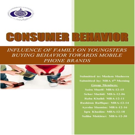 Project Report on Consumer Behavior