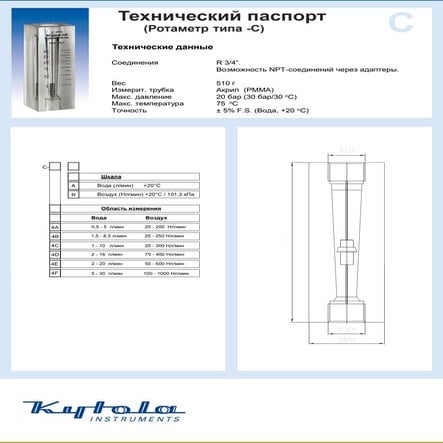 ротаметр типа C | PDF