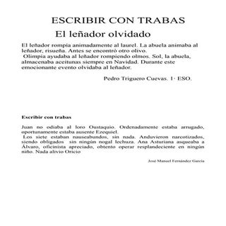 Escribir con Trabas. 1º ESO Miguel ...