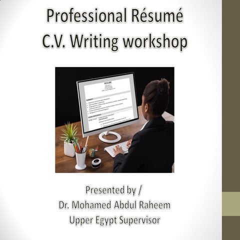 Effective cv writing | PPTX