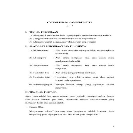 voltmeter dan ampermeter