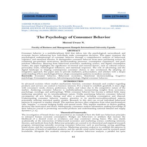 Consumer Behavior in the Digital Age (www.kiu.ac.ug) | PDF