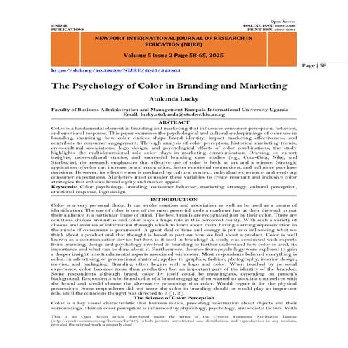 The Psychology of Color in Branding and Marketing (www.kiu.ac.ug) | PDF