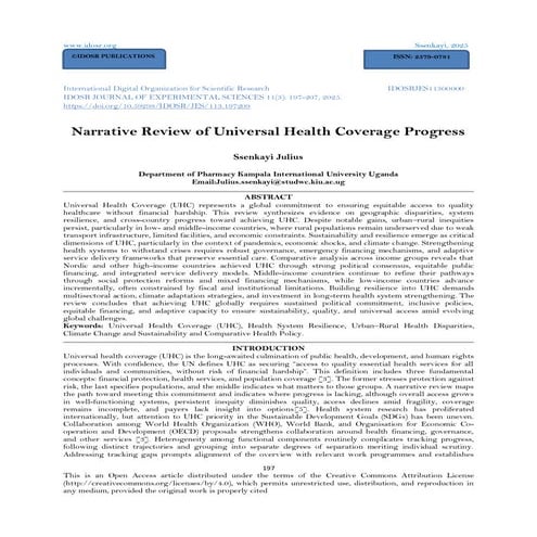 UNIVERSAL HEALTH CARE | PPTX