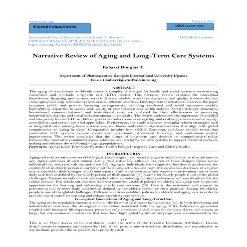 Long term community care in oecd countries - colombo | PPTX