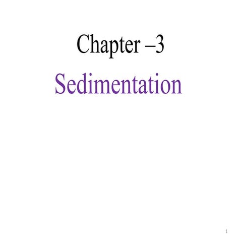 C-3_Sedimentation process of water treatment