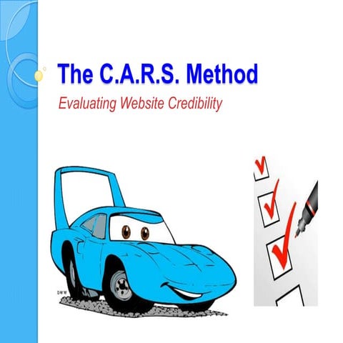 C.A.R.S. Method for Evaluating Internet Validity 