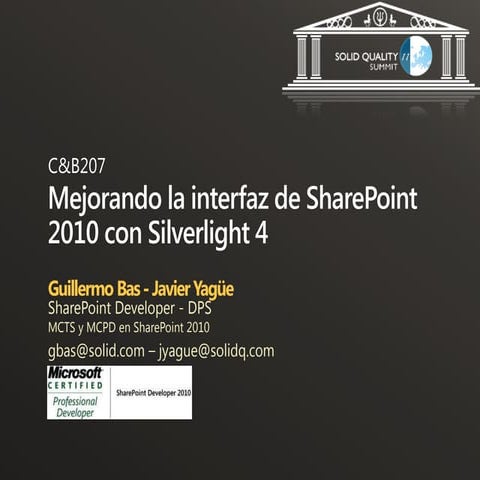 Mejorando interfaz de SharePoint 2010 con Silverlight 4
