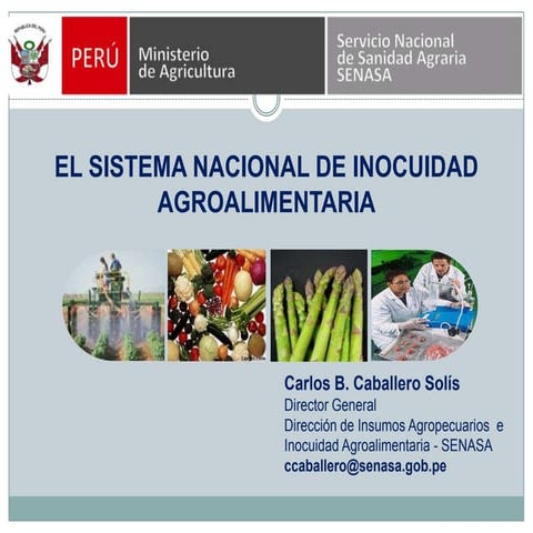El sistema nacional de inocuidad agroalimentaria | PPTX