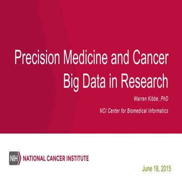 C-Change Cancer Big Data, NCI Genomic Data Commons, Cloud Pilots