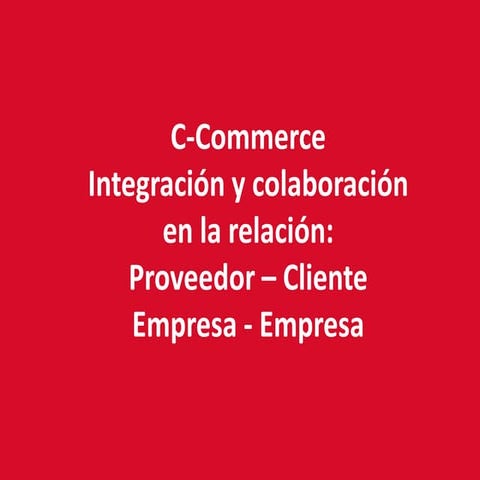 C-commerce | PPTX