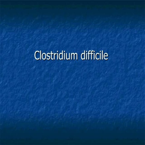 C. diff presentation