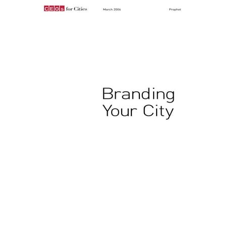 C E Osfor Cities Branding Your City2006