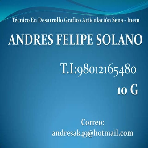 C.e.v   andres felipe solano - 10 g