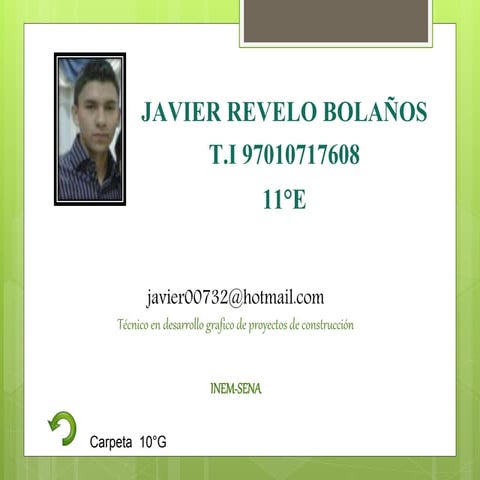 C.e.v   javier ernesto revelo - 11 e