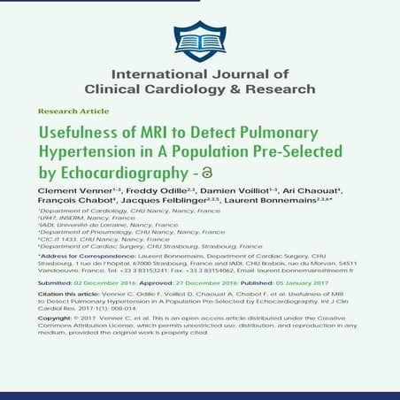 International Journal of Cardiovascular Diseases & Diagnosis