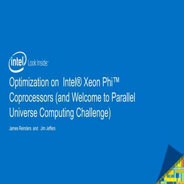 Are you ready to work in the Parallel Universe? Rise to the challenge at SC13