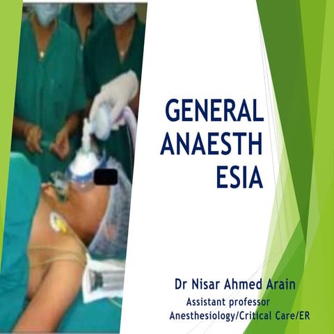 C lecture general anesthesia