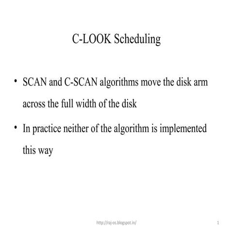 C look scheduling 51 1