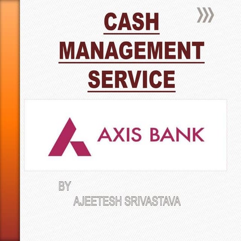 Cash management services